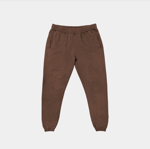 FRENCH TERRY SWEATPANTS - BROWN