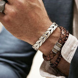 Twisted Braid Titanium Cuff